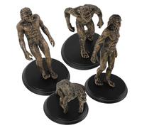 COSMEVIVI 4 modèles d'évolution Humaine Primitive : Figurines en Plastique pour l'éducation à la Maison et en Classe - Améliorez l'apprentissage avec des Sculptures détaillées