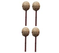 COSMEVIVI 4pièces Jouet à Mâcher Forme De Lollipop Menthe pour Chat Friandise Catnip pour Amusement De Votre Félin Marron