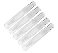 COSMEVIVI 5 Pièces Tubes de Gloss à Lèvres Vides 5ml Portables en PC et Pp pour Rangement Facile de Brillant à Lèvres, Adaptés aux Usages en Extérieur et Intérieur Couleur Aléatoire