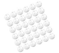 COSMEVIVI 50 Pièces Boule Ronde D'anneau Couineurs De Jouets pour Bébés Insert De Fabricant De Bruit De Poupée Couineur Jouet pour Chien Insérer Le Couineur Blanche Plastique