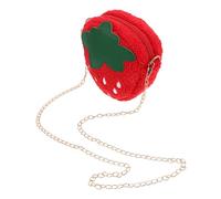 COSMEVIVI À Bandoulière Forme De Fraise pour Garçon Fille Petite Pochette Peluche pour à Main Ou Porte-