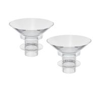 COSMEVIVI Adaptateurs en Silicone Résistant pour Tire-Lait Portable, 2 Pièces Inserts de Bride pour Allaitement Confortable à Domicile