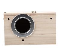 COSMEVIVI Boîte Bois pour Oiseaux Nichoir Plein Air pour Petits Oiseaux Abri Naturel pour Jardin Et Cour Nidification Décoratif pour Perroquets Et Perruches Ouverture