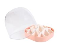 COSMEVIVI Boîte De Rangement pour Rouges À Lèvres À 16 Compartiments Facile À Ouvrir À Fermer Organiseur De Maquillage pour Cosmétiques