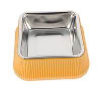 COSMEVIVI Bol Anti-Tipping pour Animaux Écuelle Inoxydable pour Chats Et Chiens Gamelle Résistante Aux Renversements Design Pratique pour Nourriture De Chiot Chat