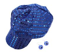 COSMEVIVI Boucles d'oreilles boule disco pour femme, boucles d'oreilles boule miroir, tenue années 70, accessoires disco, casquette de baseball, bijoux hippie, cadeaux de fête pour le Nouvel