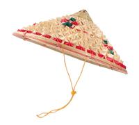 COSMEVIVI Chapeau Conique En Bambou Pour Garçon Et Filles 36cm Chapeau De Cosplay Décoration Intérieure Fournitures De Fête 1pc