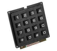 COSMEVIVI Clavier à Membrane Industriel Tactile 16 Touches pour Microcontrôleur, Module Externe Robuste, Usage Informatique Professionnel, Interrupteur Matriciel Fiable, Couleur Standard