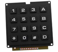 COSMEVIVI Clavier Industriel Matriciel 4x4 16 Touches pour Microcontrôleur Compact Solide Usage Professionnel Couleur Standard