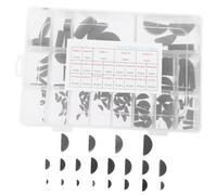 COSMEVIVI Clés Woodruff Assortiment Acier Au Jeu De Clés pour Rainures De Clavette Demi-Lune De Rechange pour Poulies Et Arbres De Transmission