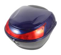 COSMEVIVI Coffre Arrière pour Scooter Électrique 28l Plastique Résistant Bleu, Valise Moto Verrouillable pour Rangement Sécurisé, Étanche Et Compatible Motos Urbaines, Usage Quotidien Et Déplacements