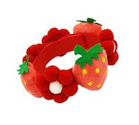 COSMEVIVI Collier Réglable Décoratif pour Chien avec Motif De Fraise Et Fleur Accessoire Adorable pour Chiots Et pour Séances Photo Vie