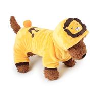 COSMEVIVI Costume De Lion pour Chien Petit Vêtement à Capuche Mignon Confortable pour Chiens De Moyenne Déguisement Halloween avec Crinière De Lion