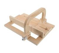 COSMEVIVI Coupe-savon en Bois - Outil de Coupe Réglable Et Antidérapant - Trancheur pour La Fabrication de Savon Artisanal - Multifonctionnel pour Projets Diy, Bougies, Fromage, Beurre