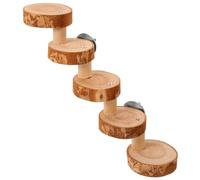 COSMEVIVI Échelle d'escalade en Bois pour Cage à Hamster, Jouet à Mâcher Sûr, 5 Marches, Accessoire pour Petit Rongeur, pour Exercice Et Jeu en Intérieur