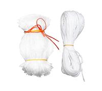 COSMEVIVI Filet de sécurité pour Animaux de Compagnie Balustrade Filet pour Chiens Filet de sécurité pour crèche Filet de sécurité pour Jardin Filet de sécurité pour Rampe Nylon Blanche