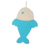 COSMEVIVI Griffoir pour Chat Sisal Tapis à Gratter Antidérapant pour Entraînement Et Jeu Accessoire pour Chats à Griffes Modèle De Requin