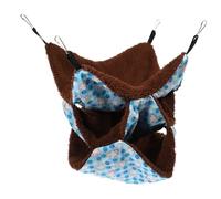 COSMEVIVI Hamster Cage Hammock Hivernale pour Animaux De Compagnie Suspensions Confortables Peluche pour Rongeurs Et Petits Animaux Bleu