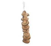COSMEVIVI Jouets À Mâcher en Bois Naturel pour Cochon Dinde Chinchilla Petits Animaux Broyage des Molaires pour Lapins
