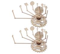 COSMEVIVI Kit de Puzzle en Bois à Monter soi-même, système Solaire, Jouet éducatif Scientifique STEM, modèle Neuf planètes, pour l'apprentissage à Domicile, en Classe, enseignement