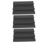 COSMEVIVI Lot De 3 Mousses Insonorisantes Piège à Basses D’angle 12x12x24 Cm Noir Ignifuge Panneau Absorbant Le Son Pour Acoustique Studio Home Cinéma Ktv