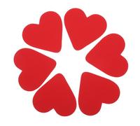 COSMEVIVI Lot De 3 Paires Semelles Antidérapantes Autocollantes En Caoutchouc Souple Rouge Pour Talons Hauts Chaussures Protégeant Semelle Antibruit Usage Quotidien