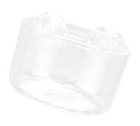 COSMEVIVI Mangeoire à Poissons en Acrylique Multifonction Distributeur de Nourriture Transparent Ventouse Gobelet d'alimentation pour Poissons et Crevettes Accessoires pour Aquarium 10 CM