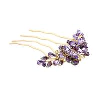 COSMEVIVI Peigne À Cheveux En Strass Pour Femme Épingle À Cheveux Latérale En Alliage De Cristal Pour Mariage Fête Coiffure Quotidienne