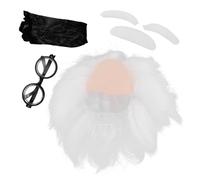 COSMEVIVI Perruque Scientifique Réaliste Pour Déguisement Dhalloween Pour Personnes Âgées Perruque Synthétique