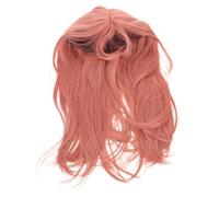 COSMEVIVI Perruques longues et lisses roses avec au milieu, résistantes à la chaleur, pour Halloween, cosplay, fête costumée