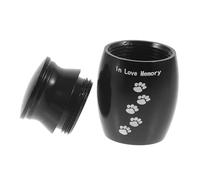 COSMEVIVI Petite Urne Funéraire Décorative pour Chat Souvenir pour Adulte Noire