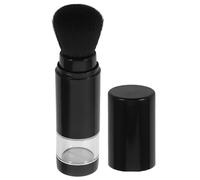 COSMEVIVI Pinceau Cosmétique Portable avec Flacon Rechargeable Intégré en Plastique Noir, Application Rapide et Facile pour Maquillage Quotidien et Looks de Fête