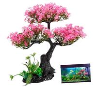 COSMEVIVI Plantes Aquatiques Artificielles Pour Aquarium Plastique, Ensemble Décoratif Multicolore, Résistantes Et Sûres, Adaptées Aquarium Poissons Et Tortues, Décor Sans Entretien, 1 Lot