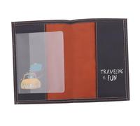 COSMEVIVI Pochette De Passeport PU avec Motif Cartoon Organisateur De Documents De Voyage Étui Pratique pour Cartes Identité Et Billets Entrée