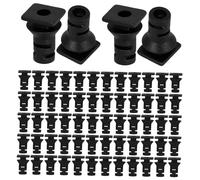 COSMEVIVI Protecteur De Câble Électrique Abs 2.8 Mm Noir 100 Pièces pour Câblage Industriel Et Électronique, Connecteur De Décharge De Traction, Clips Câbles Solide pour Fixation Sécurisée des Fils