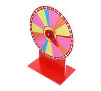 COSMEVIVI Roue des Prix Soi-même 30 Cm Éclairage LED pour Garçon Et Filles Plateau Tournant en PVC Et Métal Accessoire Jeu De Tombola Et Animation Fête en Intérieur