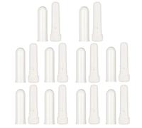 COSMEVIVI Tubes Inhalateurs Rechargeables Blancs en Plastique pour Aromathérapie, Lot de 10 Pièces, Conçus pour Usage Quotidien et Scolaire, Légers et Portables