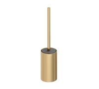 COSMIC Architect SP Brosse de Toilette de Design Circulaire et Élégant Fabriquée en Métal. Porte-Brosse de Sol pour WC en Couleur Or Brossé