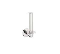 COSMIC Architect SP Porte-Rouleau de Papier Hygiénique Vertical pour la Salle de Bain de Design Circulaire et Minimaliste. Support Porte-Papier pour WC Fabriqué en Métal. Accessoire de Couleur Chrome