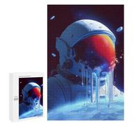 Cosmic Astronaut Helmet-7 Puzzle 1000 Pièces Educa Jouet en Bois Cadeau Unique Décoration Intérieure Jeu Éducatif Challenge Toy Adultes Et Enfants À Partir De 14 Ans 1000 PCS