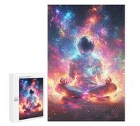 Cosmic Astronaut Meditation-1 Puzzle 1000 Pièces Educa Jouet en Bois Cadeau Unique Décoration Intérieure Jeu Éducatif Challenge Toy Adultes Et Enfants À Partir De 14 Ans 1000 PCS