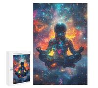 Cosmic Astronaut Meditation-2 Puzzle 1000 Pièces Educa Jouet en Bois Cadeau Unique Décoration Intérieure Jeu Éducatif Challenge Toy Adultes Et Enfants À Partir De 14 Ans 1000 PCS