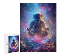 Cosmic Astronaut Meditation Puzzle 1000 Pièces Educa Jouet en Bois Cadeau Unique Décoration Intérieure Jeu Éducatif Challenge Toy Adultes Et Enfants À Partir De 14 Ans 500 PCS