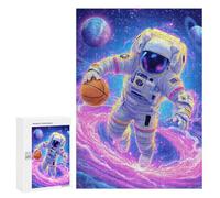 Cosmic Basketball Astronaut Art Puzzle 1000 Pièces Educa Jouet en Bois Cadeau Unique Décoration Intérieure Jeu Éducatif Challenge Toy Adultes Et Enfants À Partir De 14 Ans 300 PCS