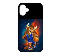 Cosmic Basketball Mascot Player Galaxy Space Graphic Coque pour iPhone 16 Plus