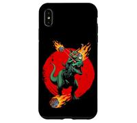 Cosmic Coffee Chat Amusant avec T-Rex et OVNI Coque pour iPhone XS Max