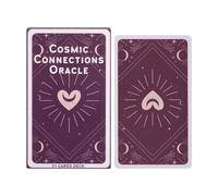 Cosmic Connections Cartes Oracle, cartes de tarot, jeu de divination, mise en page adaptée aux débutants, illustration symbolique, 54 pièces, pour divertissement, fête de famille