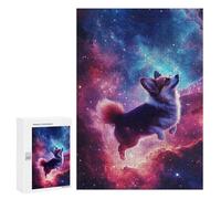 Cosmic Corgi Adventure-1 Puzzle 1000 Pièces Educa Jouet en Bois Cadeau Unique Décoration Intérieure Jeu Éducatif Challenge Toy Adultes Et Enfants À Partir De 14 Ans 300 PCS