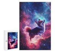 Cosmic Corgi Adventure-1 Puzzle 1000 Pièces Educa Jouet en Bois Cadeau Unique Décoration Intérieure Jeu Éducatif Challenge Toy Adultes Et Enfants À Partir De 14 Ans 1000 PCS