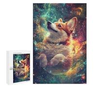 Cosmic Corgi Adventure-6 Puzzle 1000 Pièces Educa Jouet en Bois Cadeau Unique Décoration Intérieure Jeu Éducatif Challenge Toy Adultes Et Enfants À Partir De 14 Ans 1000 PCS